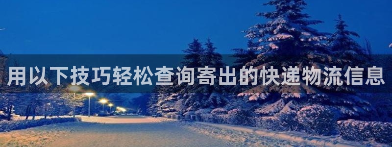 28圈二维码：用以下技巧轻松查询寄出